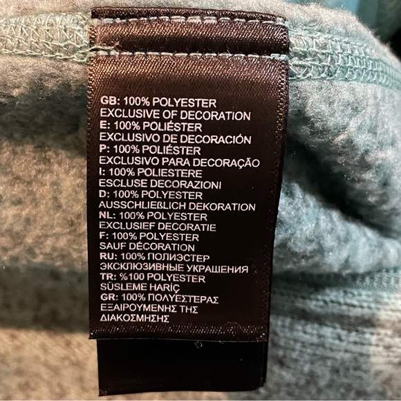 NORTHFACE MEDIUM KNIT BLUE WARM JACKET SWEATER - Picture 6 of 8